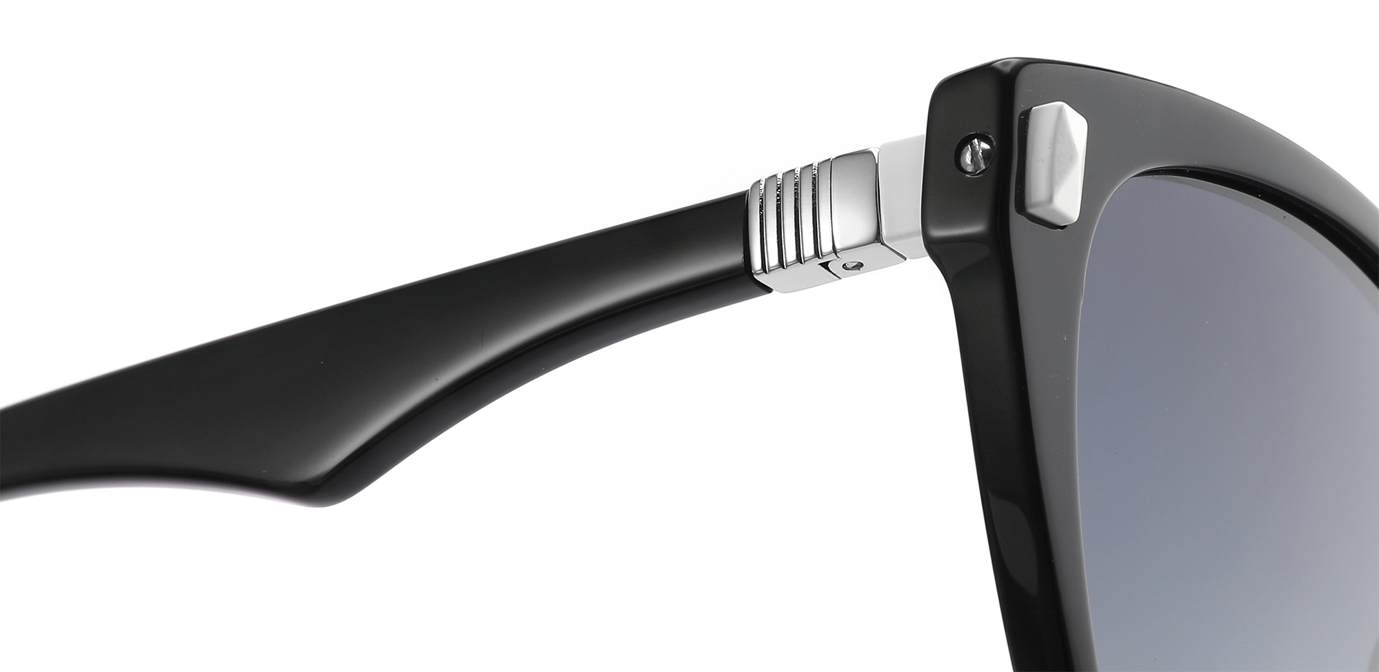 Moda Hign - &Oacute;culos de sol de acetato final com decora&ccedil;&atilde;o de metal