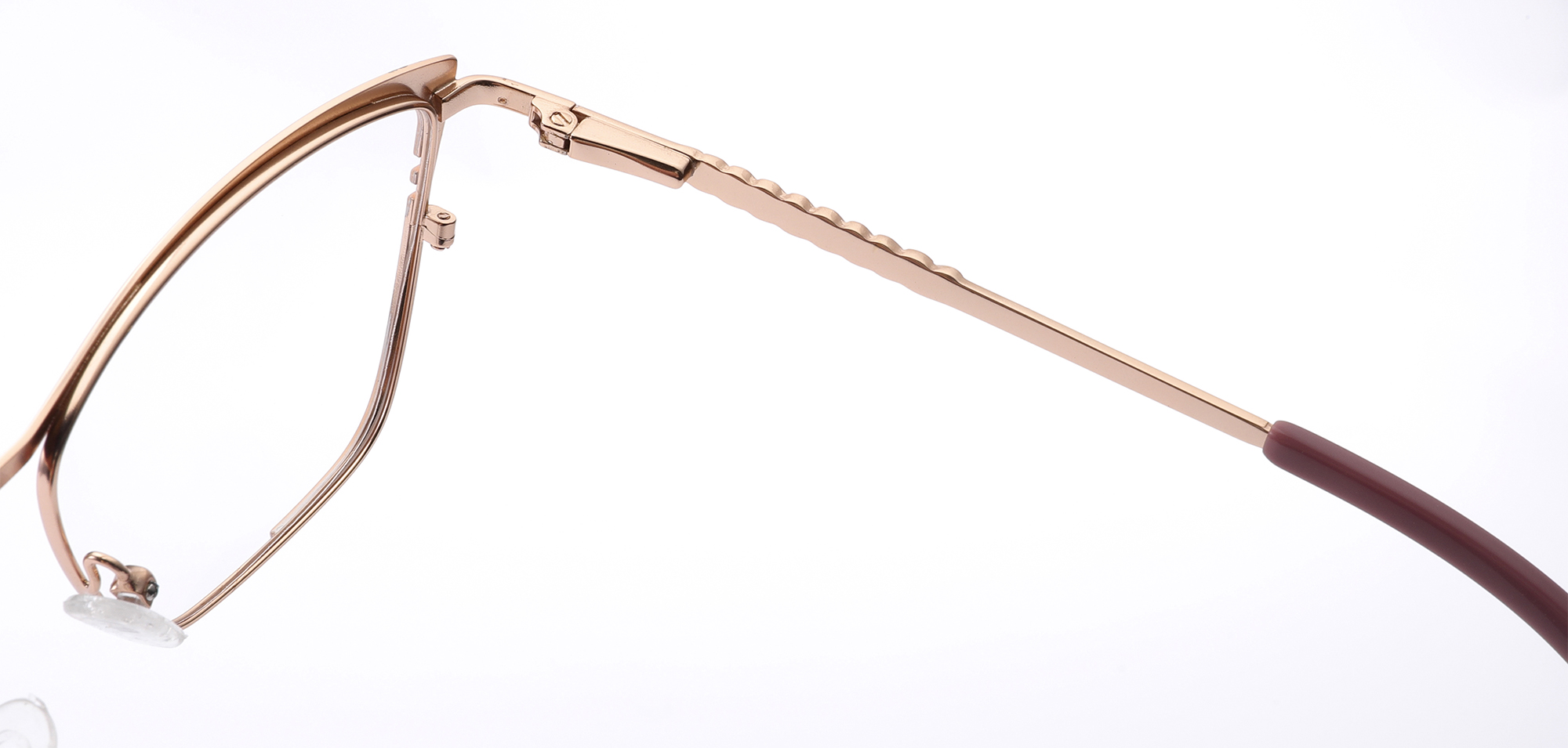 &Oacute;culos de metal elegantes para olhos de gato com artesanato premium