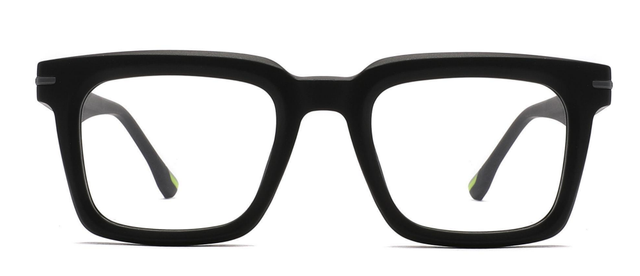 Óculos de plástico quadrados grossos clássicos para uso diário