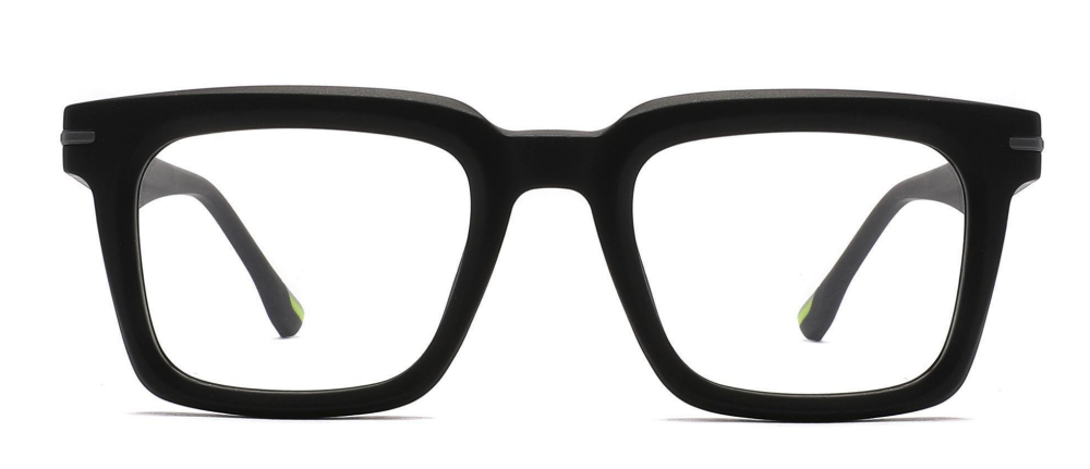 Óculos de plástico quadrados grossos clássicos para uso diário