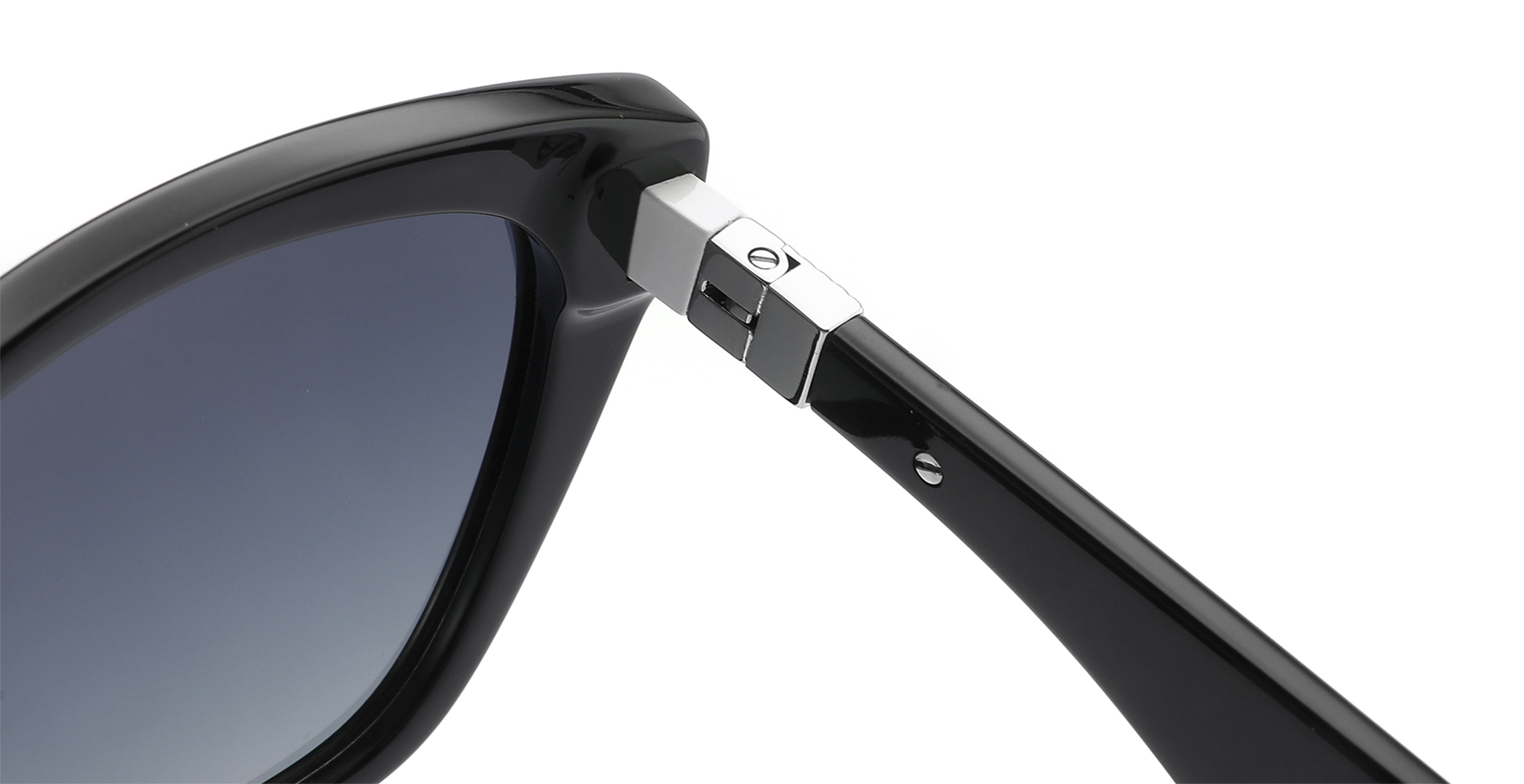 Moda Hign - &Oacute;culos de sol de acetato final com decora&ccedil;&atilde;o de metal