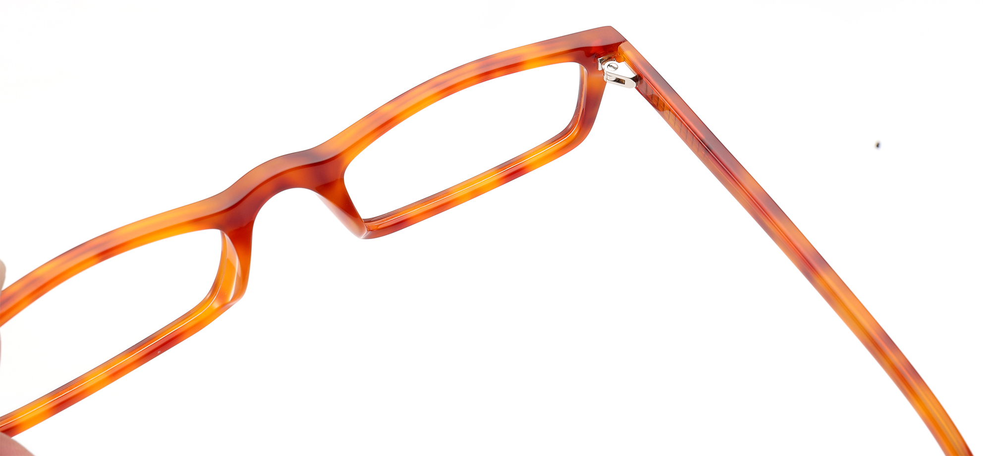 &Oacute;culos de leitura retangulares elegantes de formato pequeno e confort&aacute;vel em acetato