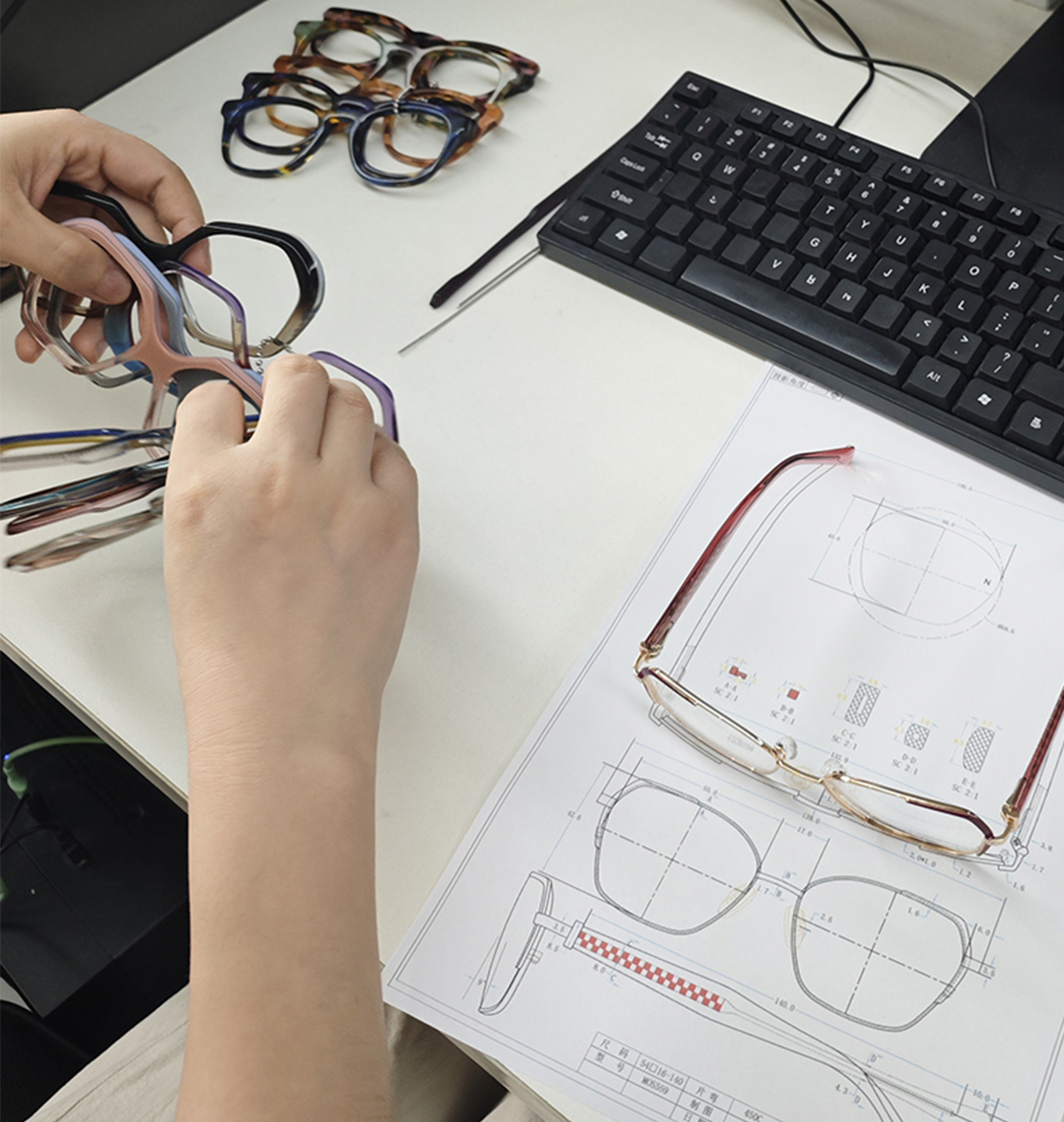 OEM Metal Glasses Frames for Luxury Brands