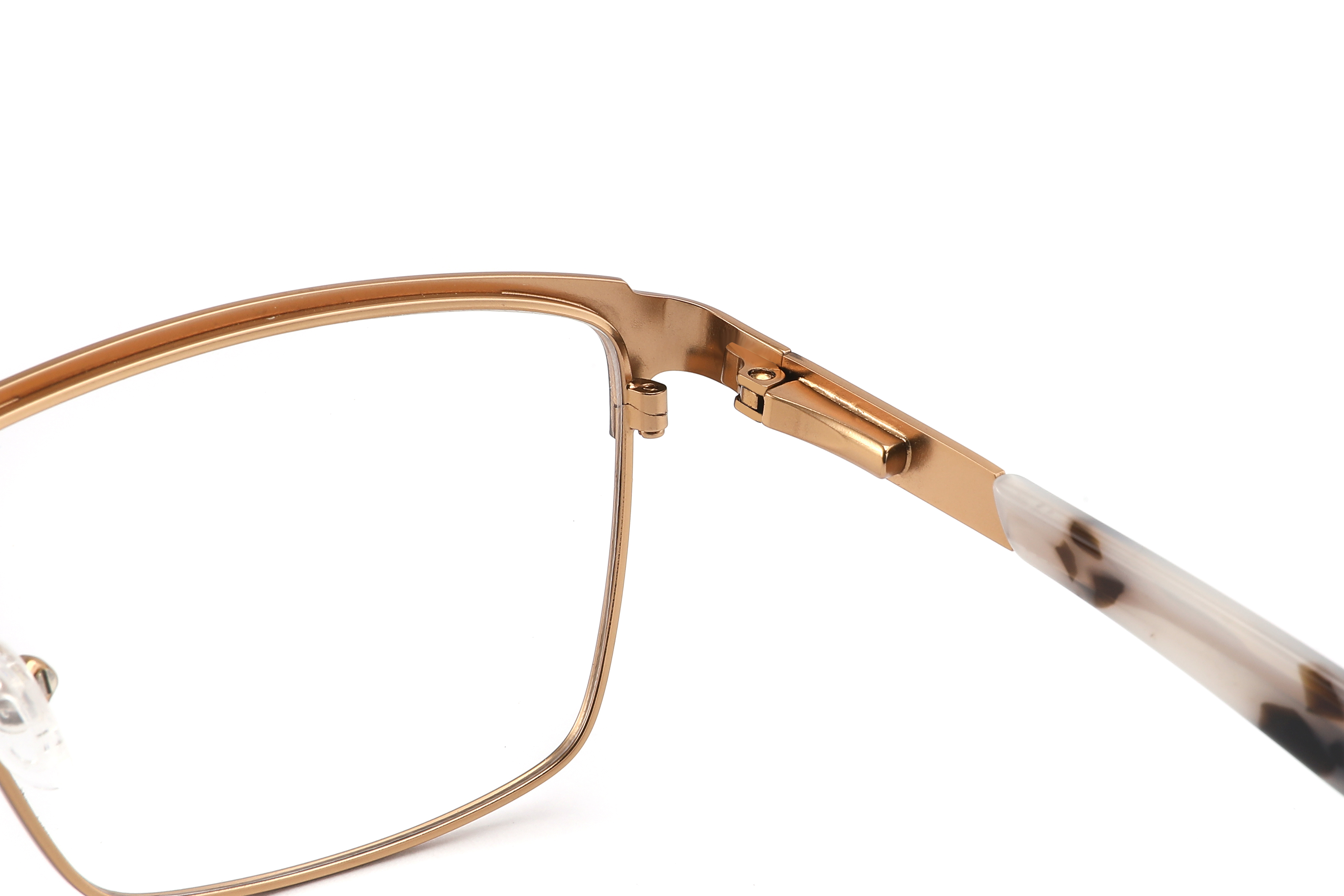 &Oacute;culos retangulares de metal premium com cores duplas