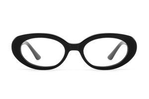 Óculos de acetato de computador com bloqueio de luz azul oval vintage