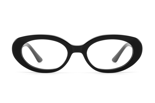 Óculos de acetato de computador com bloqueio de luz azul oval vintage